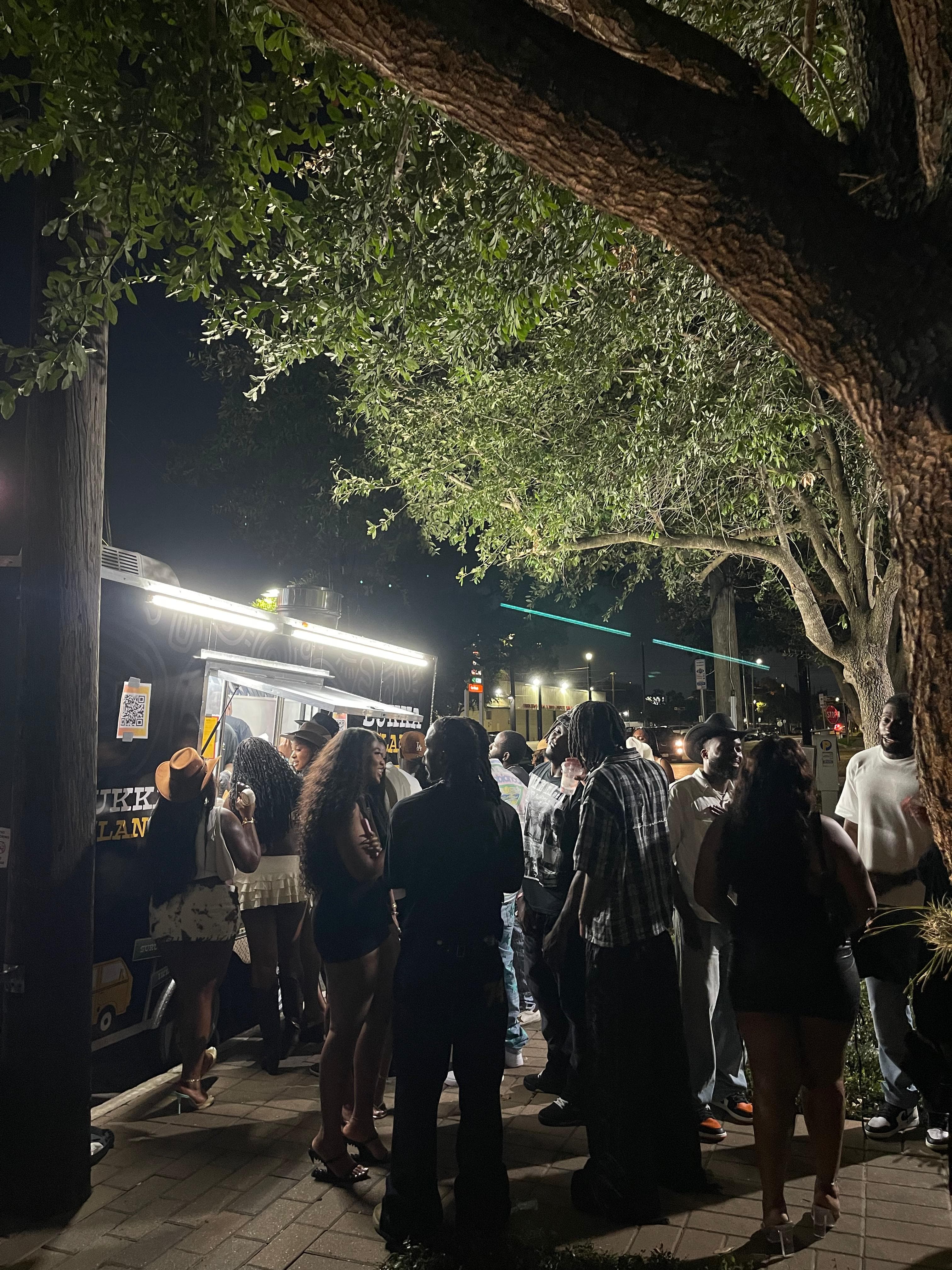 Customer ordering at the window