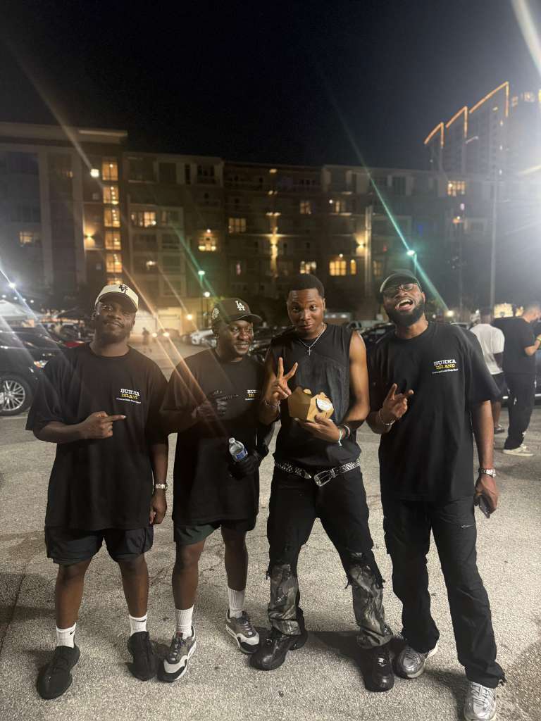 Team celebrating together